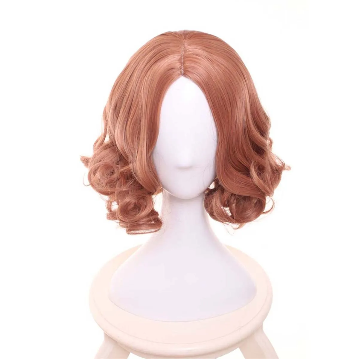 لعبة الهالوين التأثيرية P5 ماكوتو نيجيما شعر مستعار قصير مجعد برتقالي