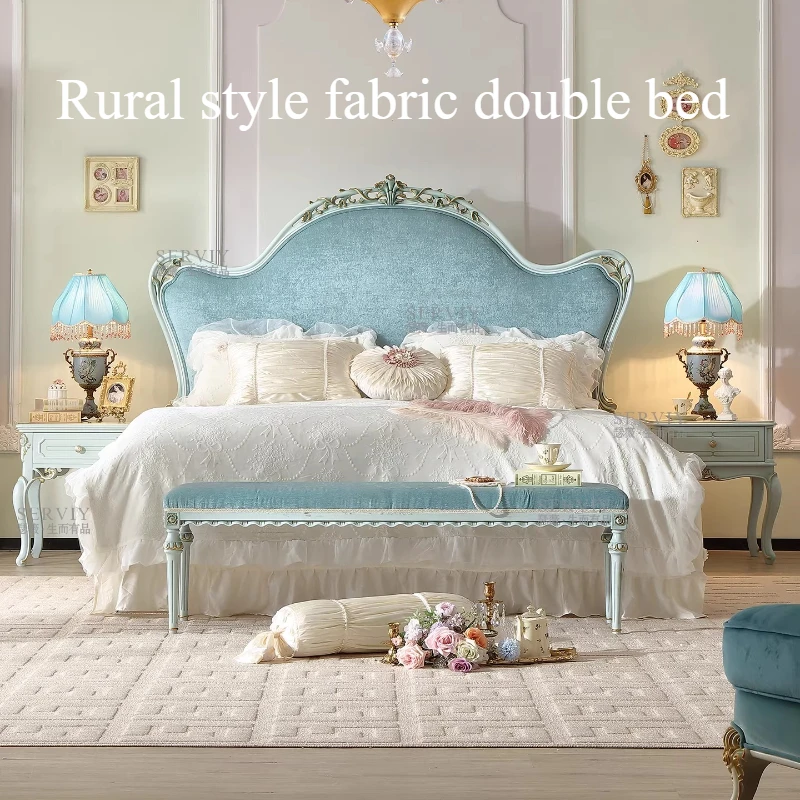 Cabecera con Respaldo Suave, Cama Doble de Lujo para Parejas, Camas Dobles para Niños, Estructura de Cama Queen Size, Muebles de Dormitorio en Oferta