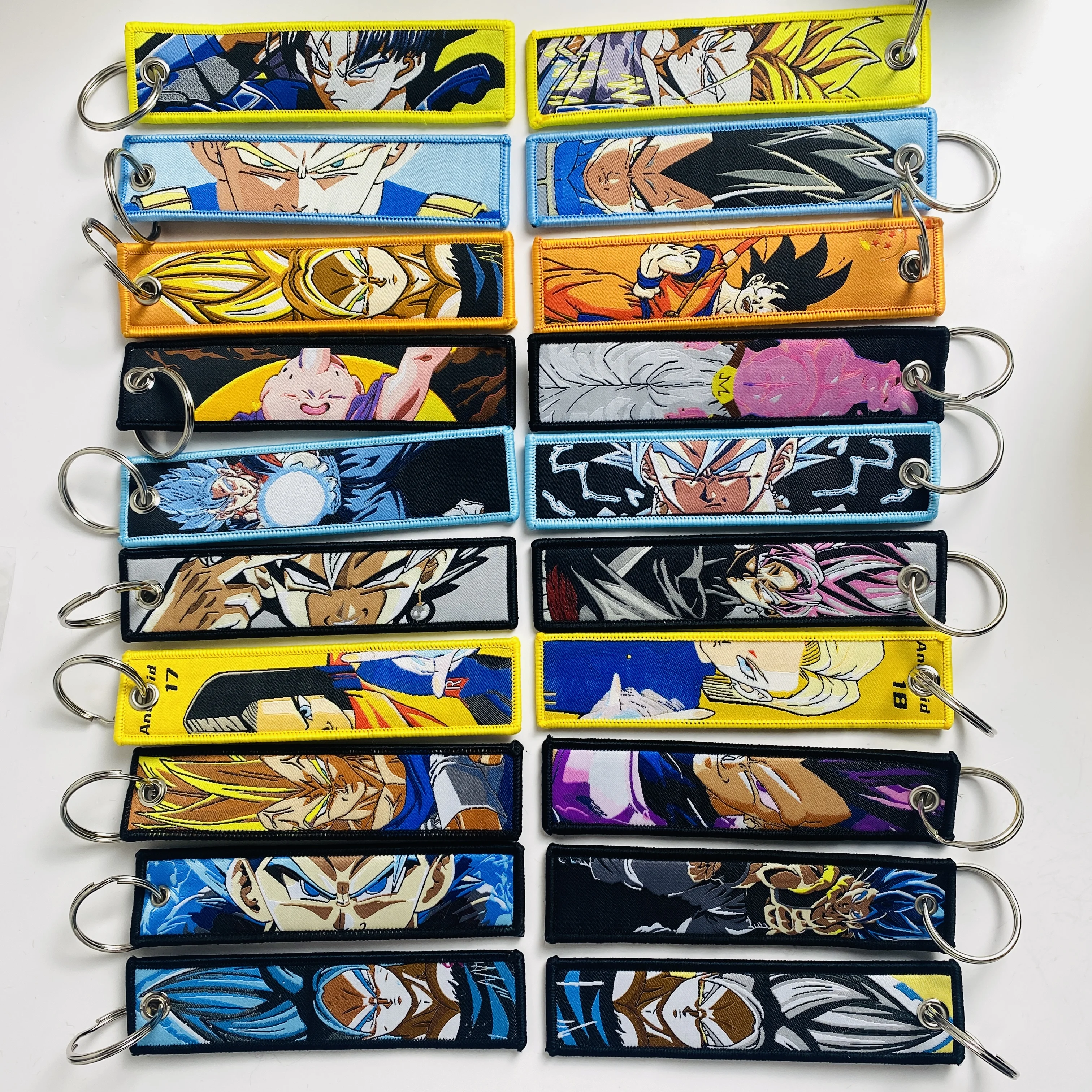 

Dragon Ball Embroidery Cool Keychain Lanyard Anime Manga Series Badge Holder USB Pendant Portable Key Lanyard Accessories