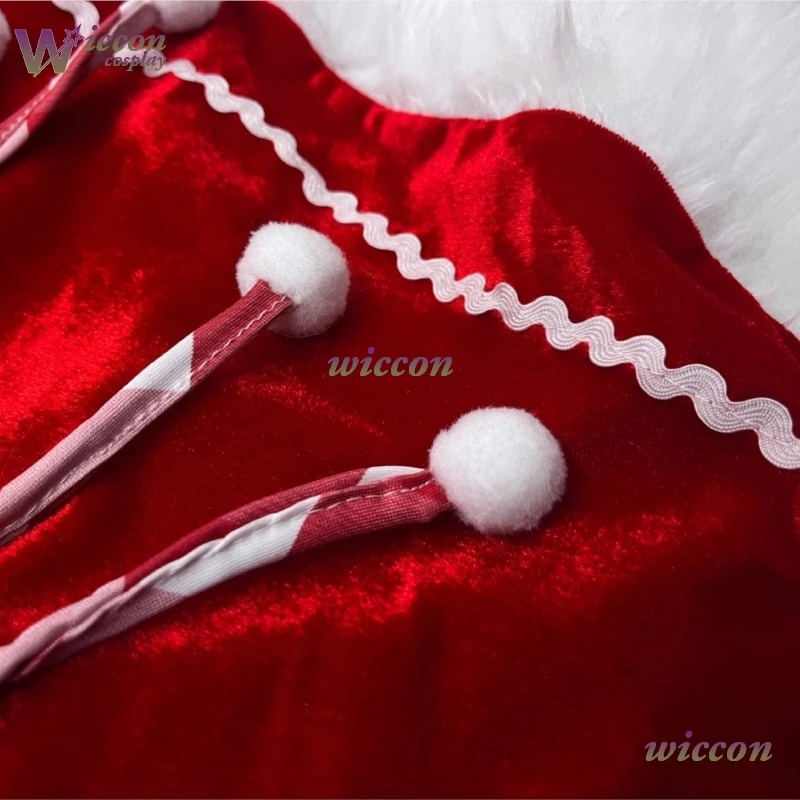 فستان WuHu Navidad لعيد الميلاد قزم زي تنكري مثير لحفلة الهالوين أحمر أخضر نويل disfraz حفلة رأس السنة 2026 فستان #6