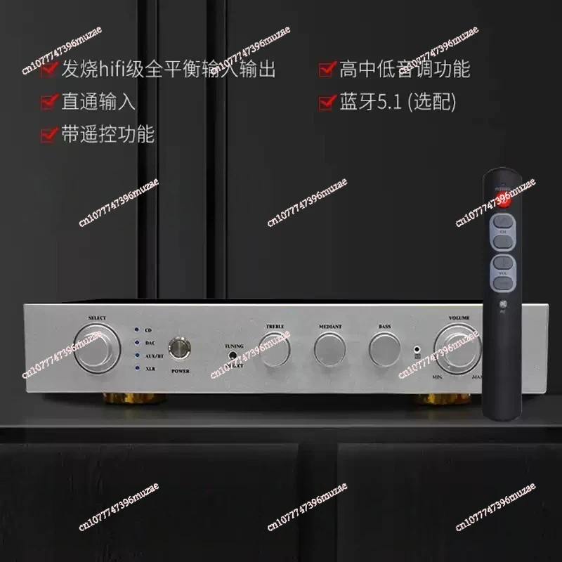 

Pre-amplifier, audiophile HiFi high and medium bass front, bile balance, remote control Bluetooth 5.1