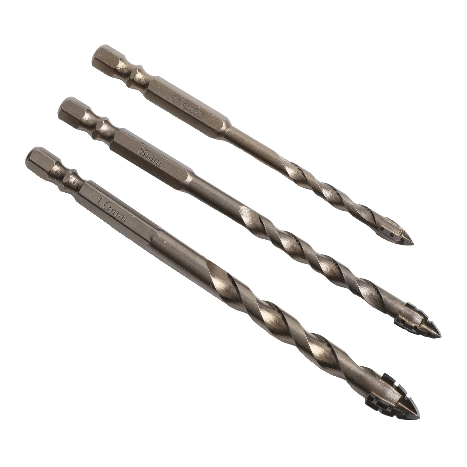 Drill Bit for trio Featuring Eccentric Design for Quick Drilling into Glass Tiles Cement for granite and More Materials