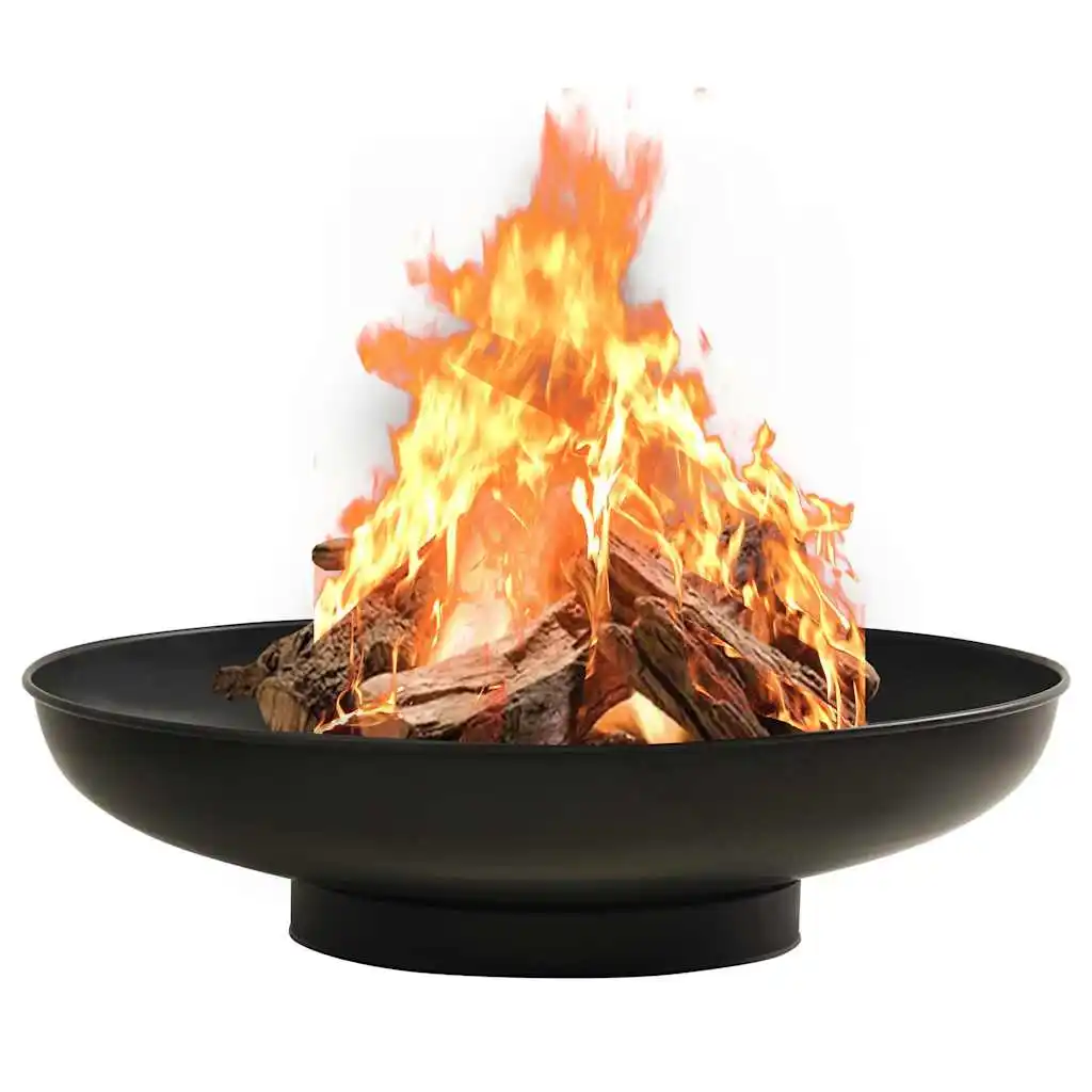 Brasero de exterior de 80 cm, redondo, de acero, resistente, para jardín, camping, fogatas, quemador de leña, patio, chimenea de jardín.