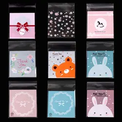100 stücke Self Sealing OPP Klar Tasche Beutel Verpackung für Kleine Business Beutel Nachahmung Schmuck Behandeln Weihnachten Geschenk Großhandel