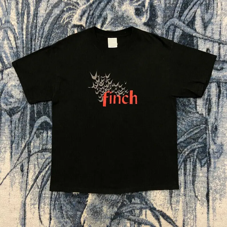 

Reprinted Finch T Shirt Band Drive Thru Records 2002 Te4682