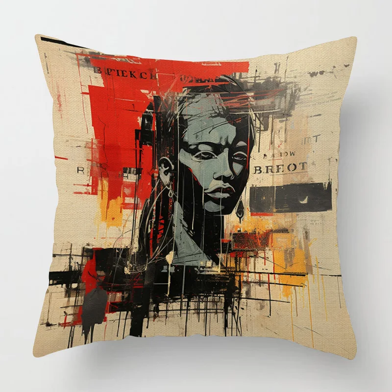 New abstract art figure pillow case 40x 40cm 45x 45cm Nordic style living room sofa decorative cushion cover ins style home