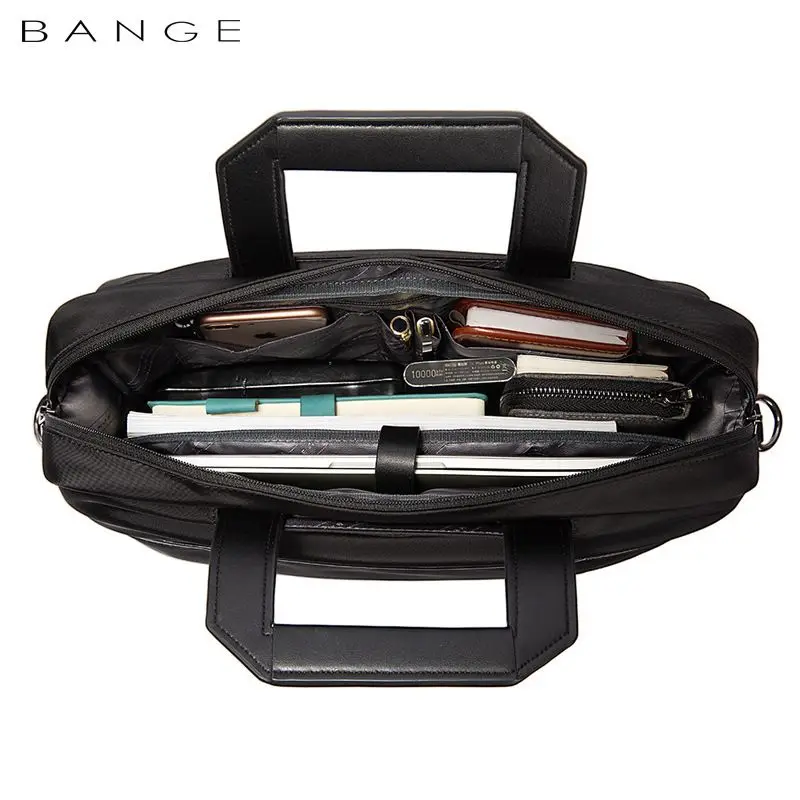 Bange Briefcase for Men  Laptop Bag  Retro Travel Messenger Man Bags 15.6 in High Capacity Computer Shoulder Bag Male Briefcase