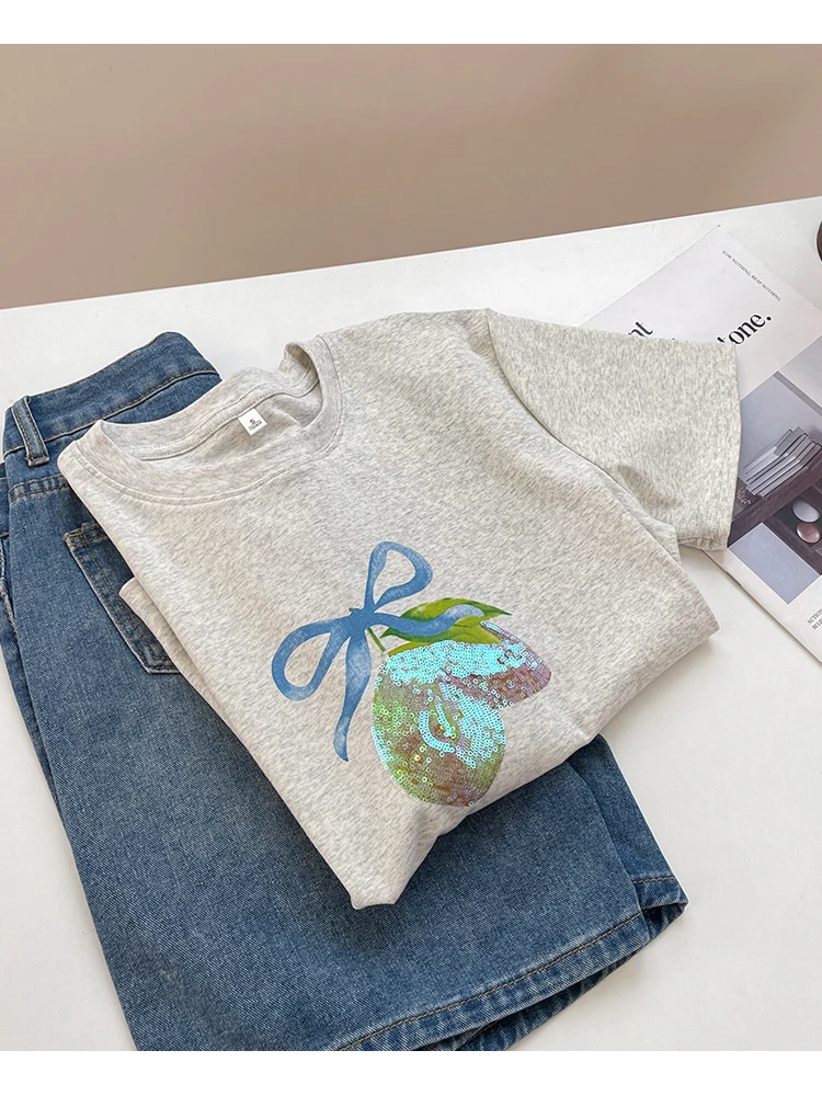 여름 신상 패션 디자인 헤비 자수 프린트 라운드넥 유니 - Embroidery Unique Design 리뷰 및 가격