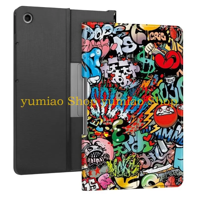 587B Tablet Sleeve With PU Exterior And Decorative Prints Multiple Position Holder For Tab 11.5inch Devices Stand