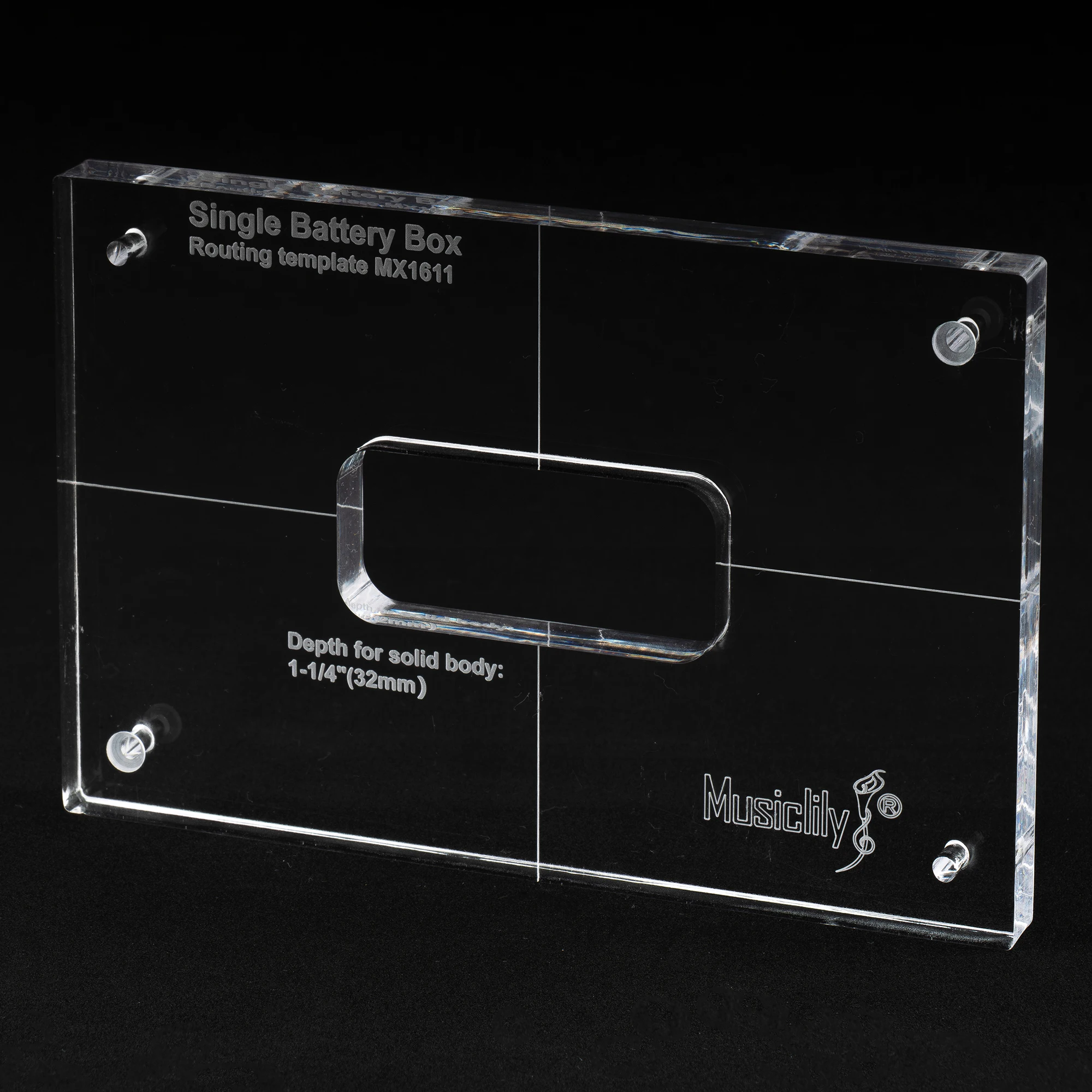 

Musiclily Pro Точный акриловый аккумуляторный блок с ЧПУ, шаблон маршрутизации