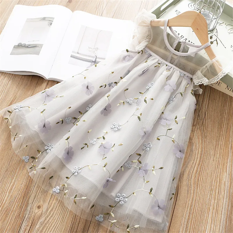 Summer Toddler Girl Princess Evening Dress  Sleeveless Kids Costume Baby Birthday Party Dress