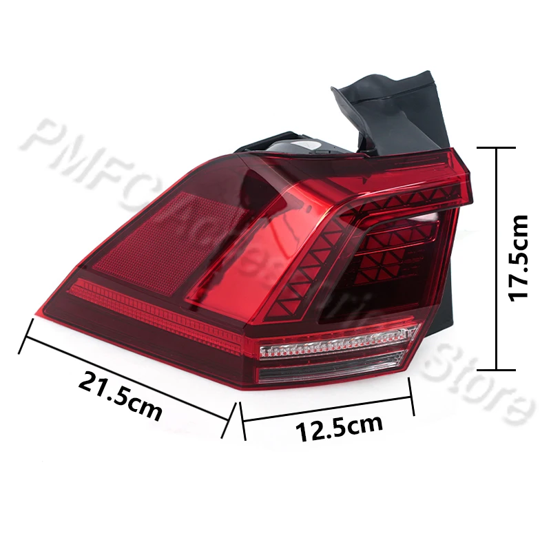Car Rear Bumper Tail Light Turn Signal Light Brake Light Tail Lamp 5NN945095A 5NN945096A For VW Tiguan 2017 2018 2019 2020 2021 - view 3