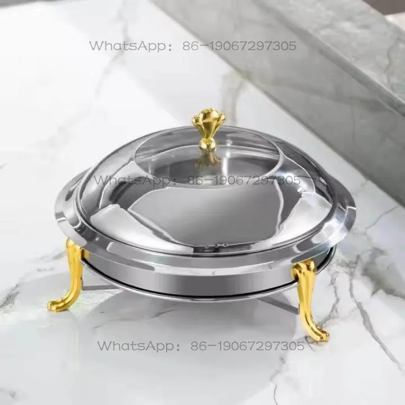 Stainless steel alcohol pot, dry pot, restaurant pot, hotel commercial alcohol stove