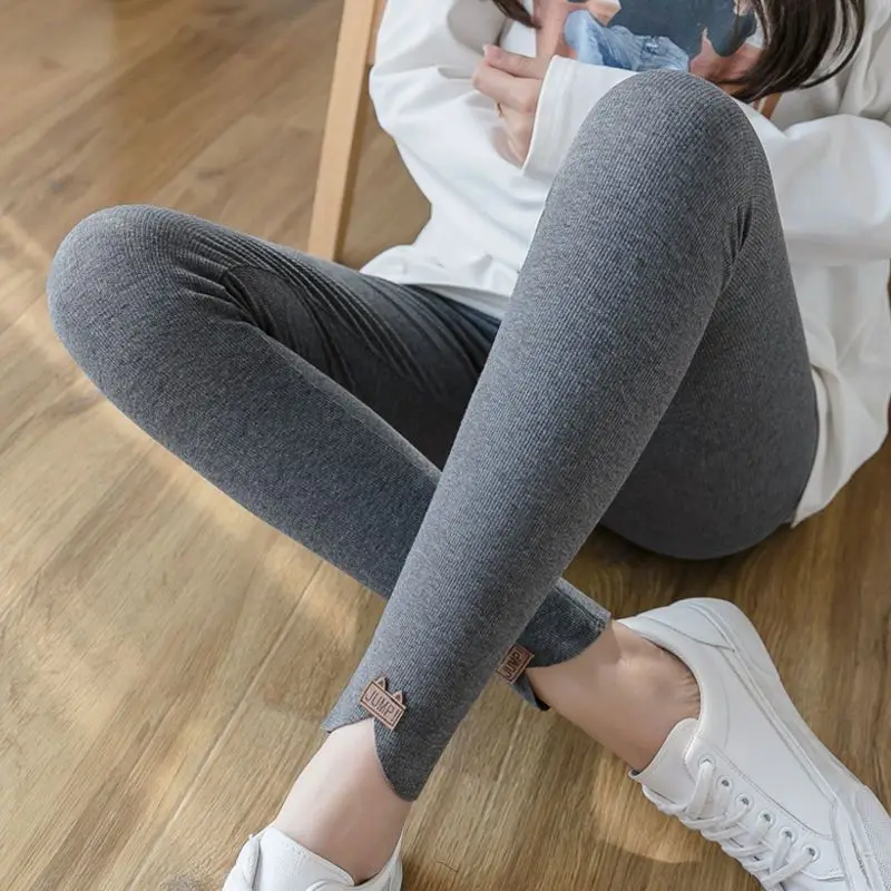 

Women'S Leggings For Work Sweat-Absorbing Slashed Asymmetric Solid Butt-Lift Pressed Wide-Legged Stylish Breathability Burgundy