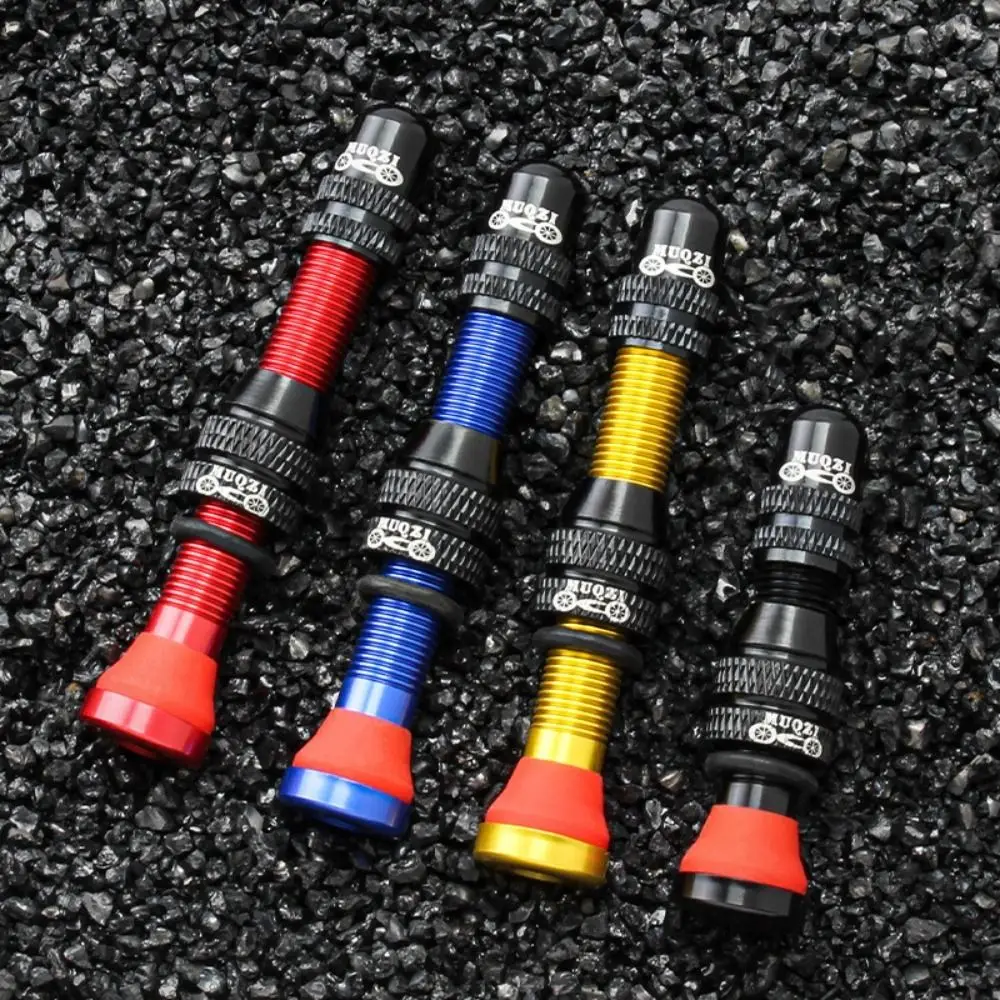 

1 Set with Wrench Bike Schrader Valve Tubeless Tire Valve Aluminum Alloy Schrader Valve Kits 40mm/60mm CNC Technology