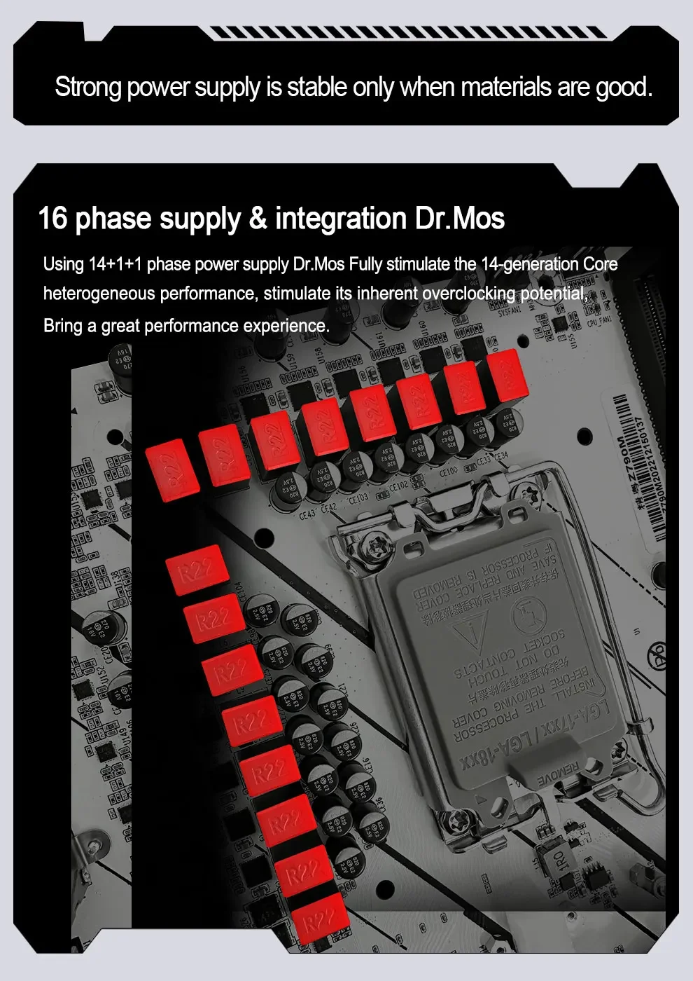 JGINYUE B760M Snow Dream DDR5 รองรับ LGA 1700 12th/13th/14th Generation โปรเซสเซอร์ Gaming PC เมนบอร์ด