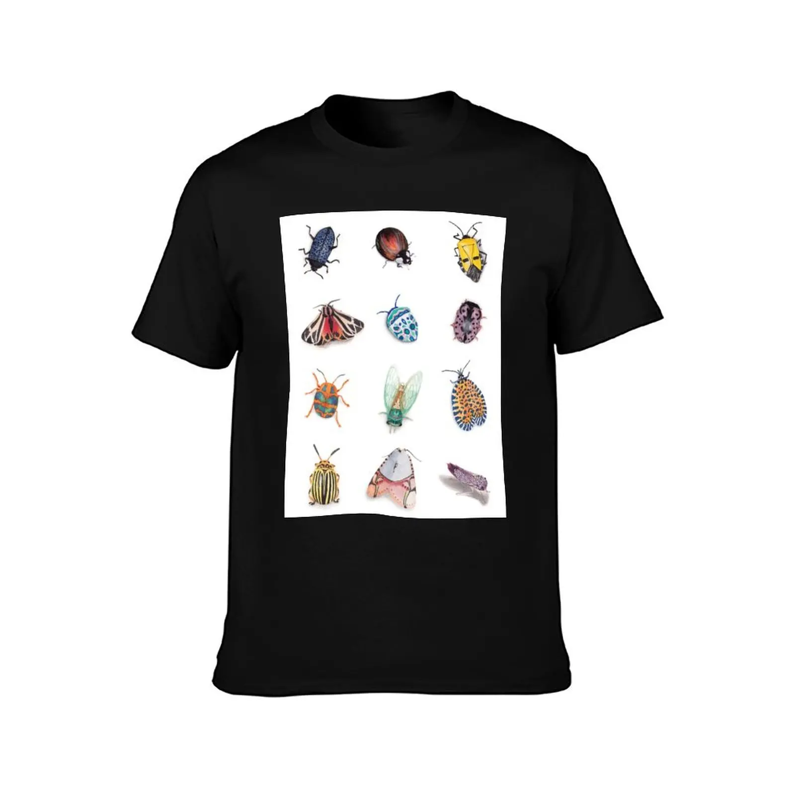Insect Pattern T-Shirt Big and Tall Short Sleeve Tee T-Shirt