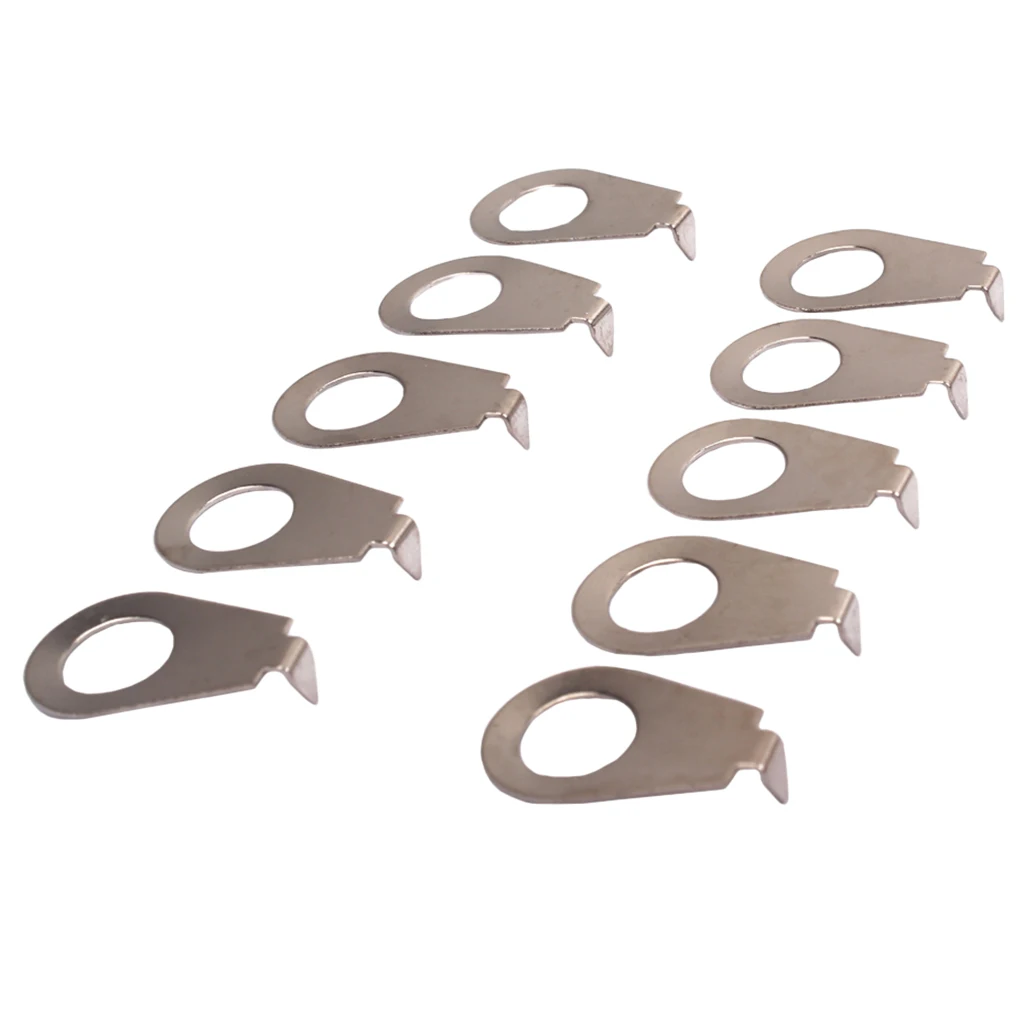 Knob Washer Pointer Plate Guitar Metal Position Indicator for Metric 8.4mm Inner Fit 10 Pieces