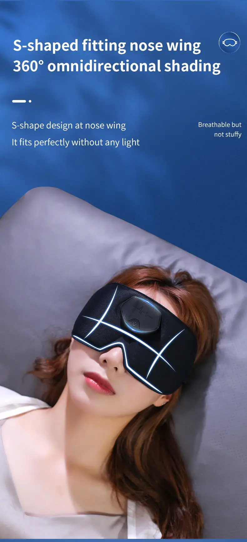 Special Hot Selling Compression Fatigue Electronic Mini Relax Vibration Eye Care Massager With Heat Music