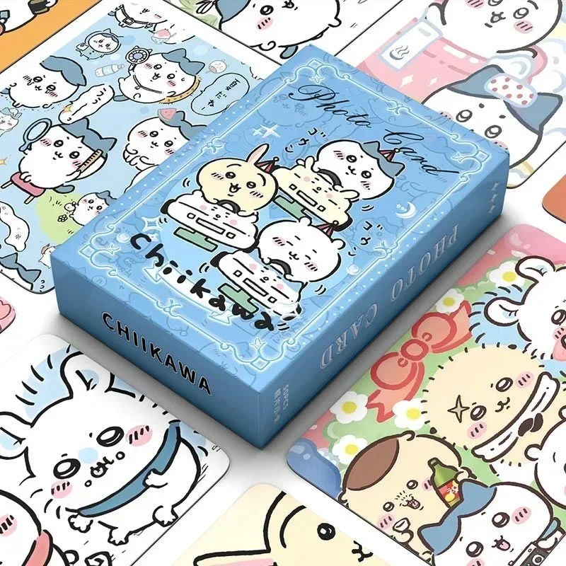 Niedliche Chikawa-Karten, Postkarten-Sammelkarten, Anime-Karten, perfekt als Geschenk, Fotokarten, Lomo-Business-Album, Fotogeschenk, Kinderkarten.