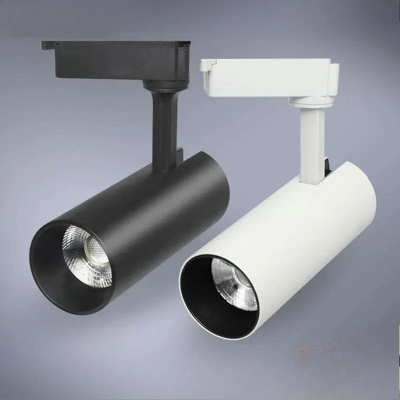 LED Track Light 3000K 4000K 6000K Adjustable Color Temperature Black Track Lighting Fixture 10W 30W for Clothing Store Gall