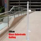 

110cm Glass Balustrade Post Railing Glazing Stainless Steel Handrail Fence Post