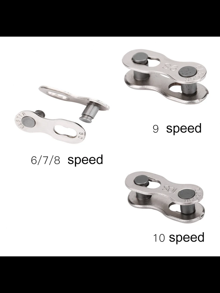 AliExpress 5 Pairs Heavy Duty Bike Quick Release Chain Mater Link Magic Joint Connector for 8/9/10 Speed Bike Accessory Bike Chain Joint