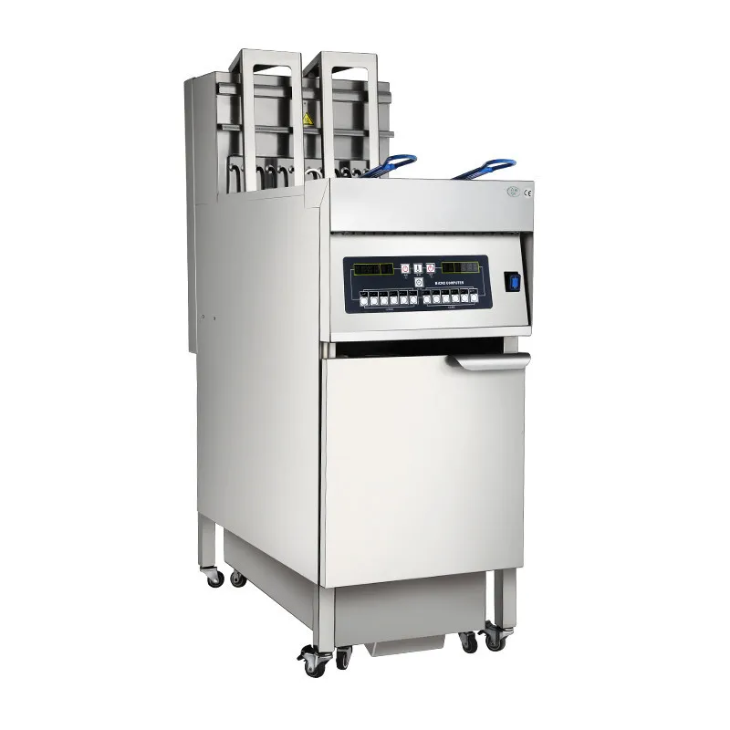 Automatic lifting electric fryer Commercial desktop smart fryer Fried chicken burger shop Single cylinder Double cylinder