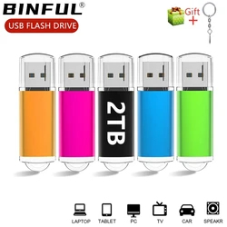 Nowy grawerowany prezent Pendrive USB 2.0 2TB 1TB Pamięć 512GB 256GB Pendrive dla biznesu Mini Cle U Disk memoria usb