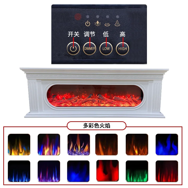 European decorative electronic fireplace embedded simulation flame 3D atomization fireplace manufacturer cross-border