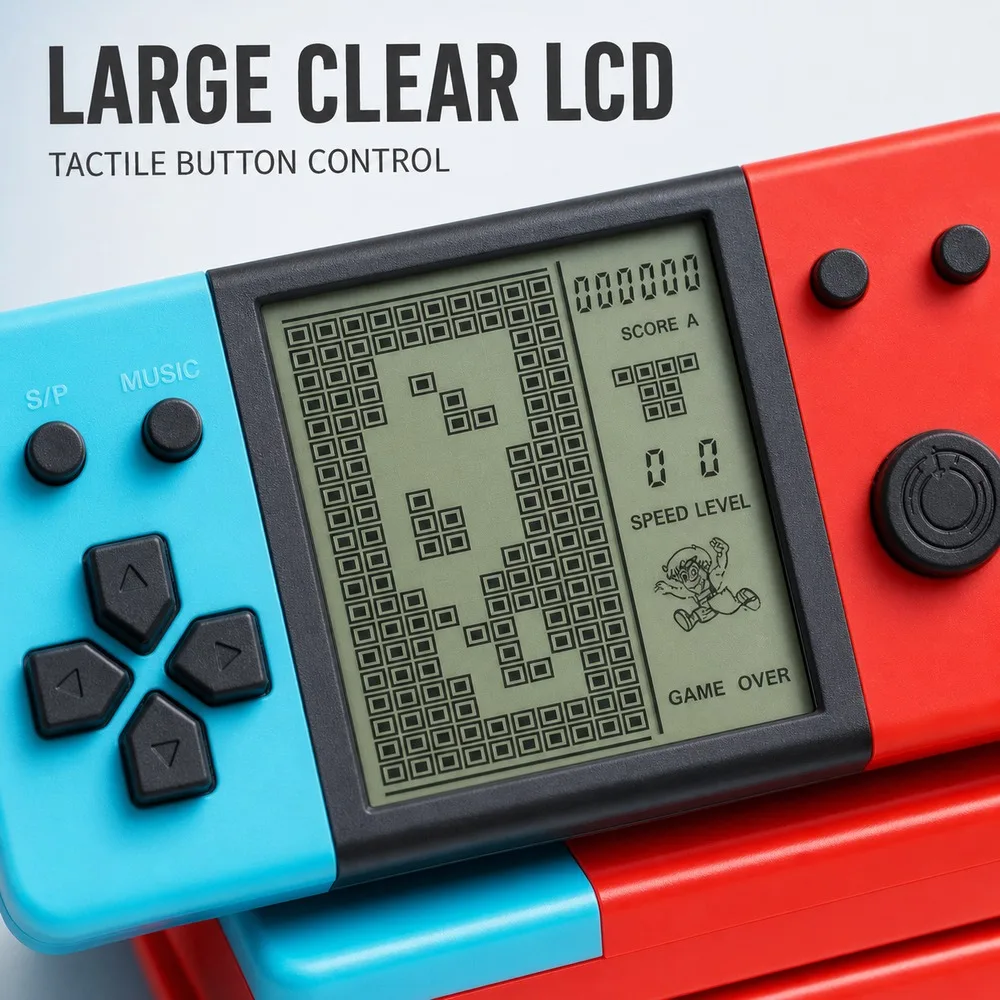 Portable Retro Handheld Game Console 3.5 Inch Large LCD 26 Modes Lightweight Battery Powered Puzzle Game Player