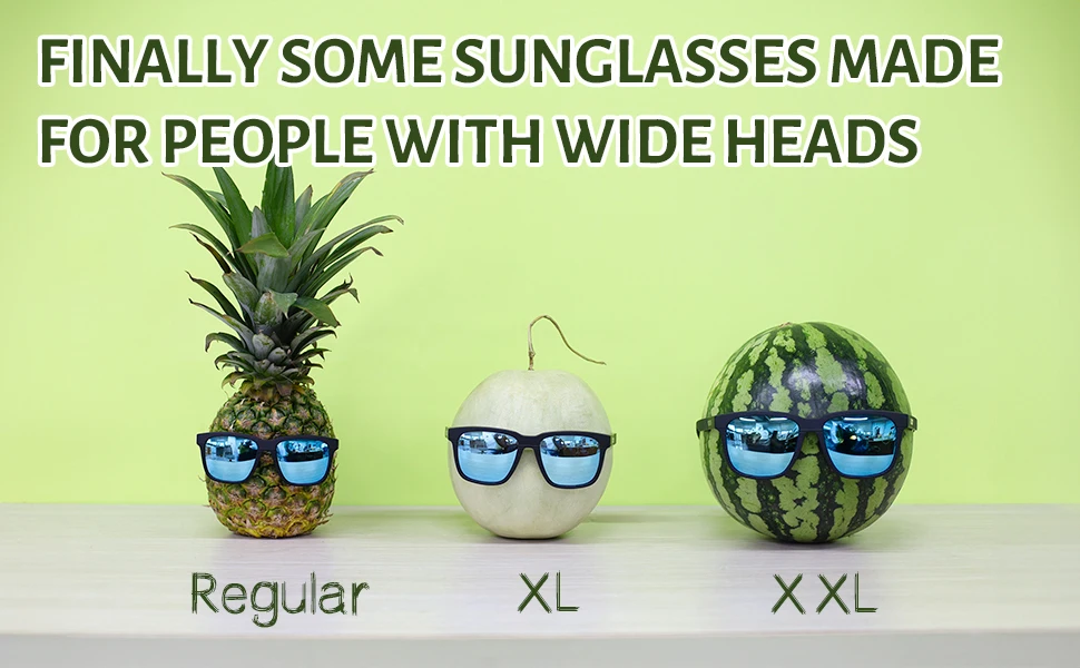 JULI Quadratische, übergroße, polarisierte Sonnenbrille für große Köpfe, Herren, Retro, Vintage, XXL, supergroße Sonnenbrille, UV-Schutz, MJ8023 – Detail 3