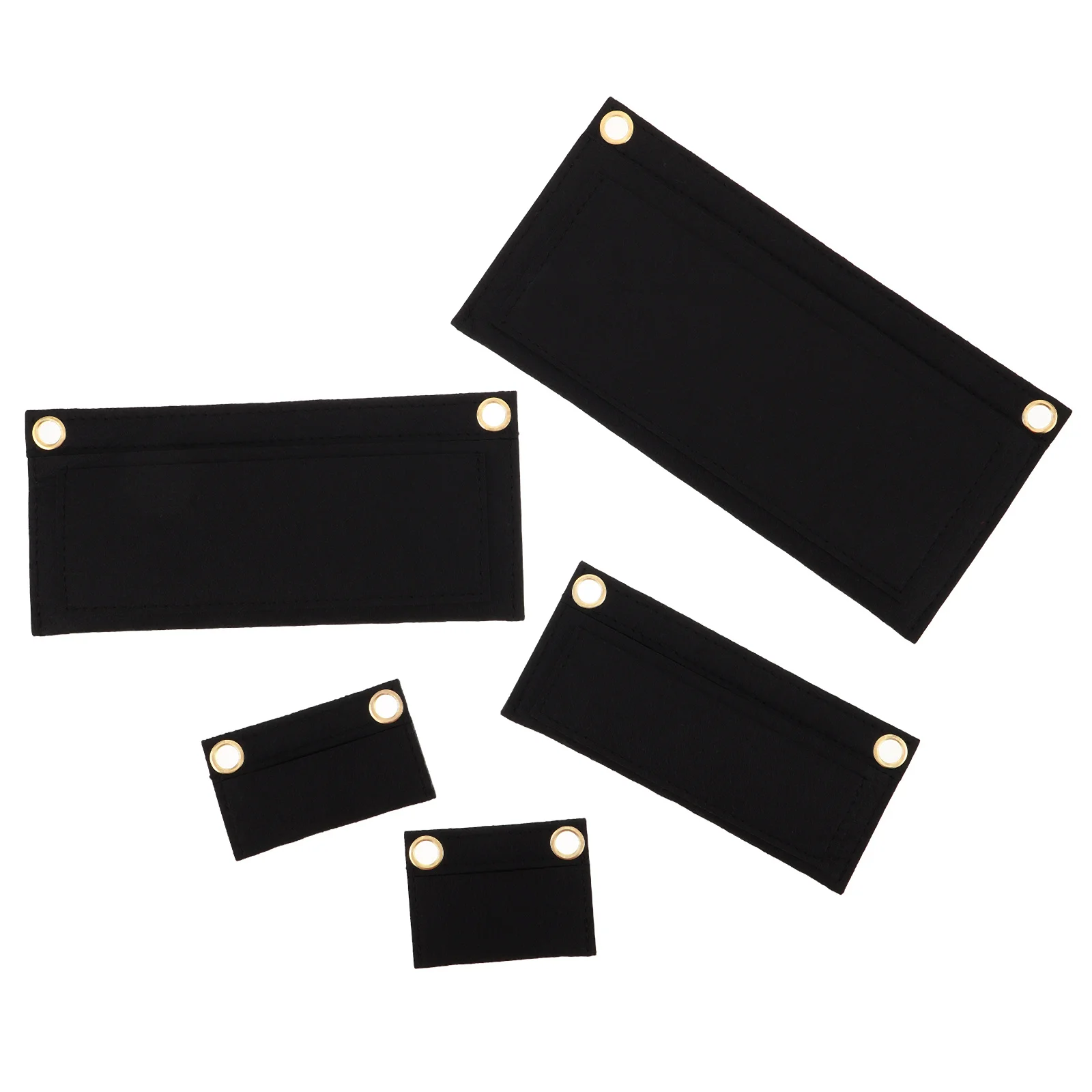 

5Pcs Felt Handbag Organizer Insert Removable Purse Liner for Women Multi-Size Wallet Organizer for Travel Tote Bag Purse Insert