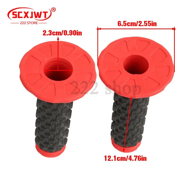 

high-quality NEW Universal Red Non-Slip Rubber Throttle Grip Cover - Perfect Handlebar Grip for ATV & Motorcycle