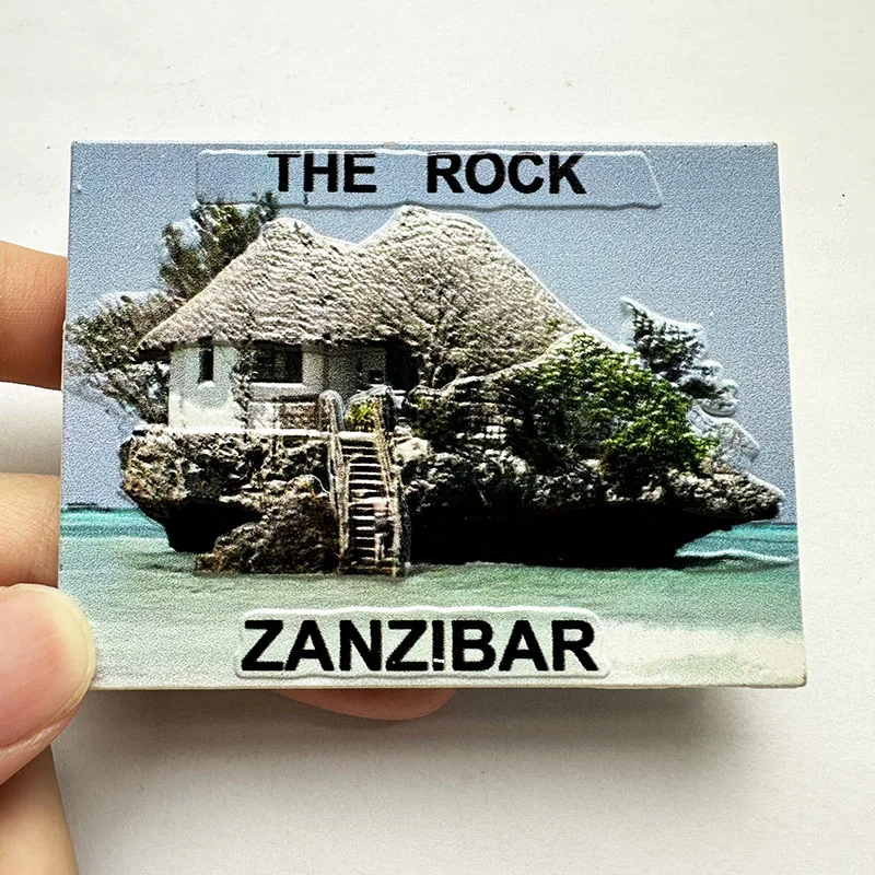 Zanzibar, Tanzania, Tourist Souvenirs Home Decor 3D stereo Fridge Magnets Landscape Collection Craft Gift Building