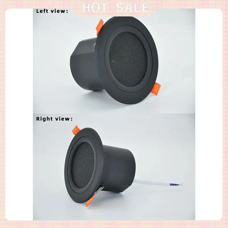 24-Hour Delivery 2Pcs 3Inch Ceiling Home Speaker 10W Moisture-Proof Full Range Music Speaker With Cover Fashion Home Audio Syste