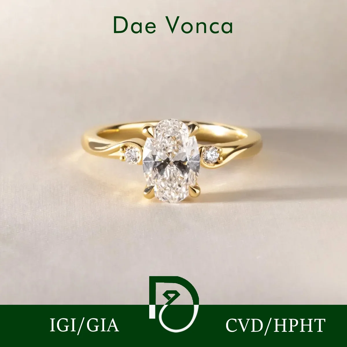 

Обручальное кольцо с тремя камнями в стиле лаборатории с бриллиантом, центральный камень, овальный лабораторный бриллиант, кольцо из желтого золота 9K/14K/18K, дизайнерские роскошные ювелирные изделия