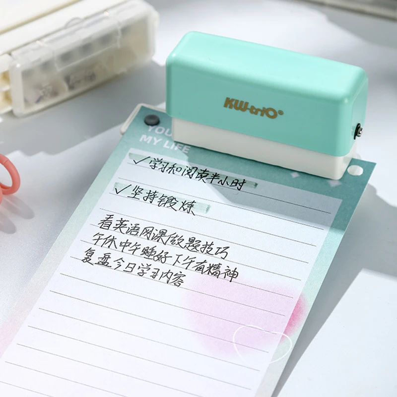 Portable Multifunctional 6 Holes Hole Punch With Crumbs Container Ruler Design Hole Punch Machine Loose Leaf Paper Hole Punch