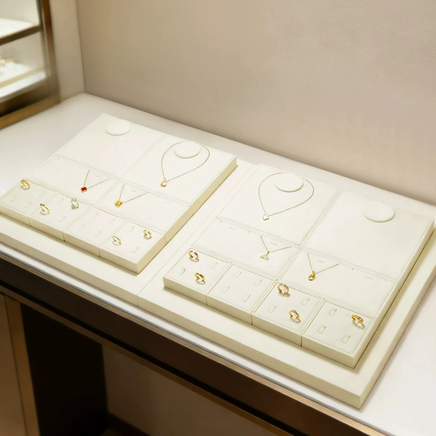 

Jewelry display props high-end counter ring earrings necklace display rack microfiber jewelry display rack