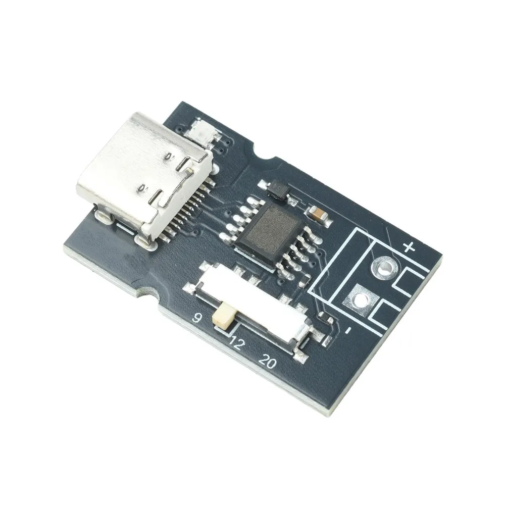 PD QC Fast Trigger Decoy Power Supply Module Color LED Indicator 4‑Level Voltage 5V 9V 12V 20V Type‑C Interface for DIY Project