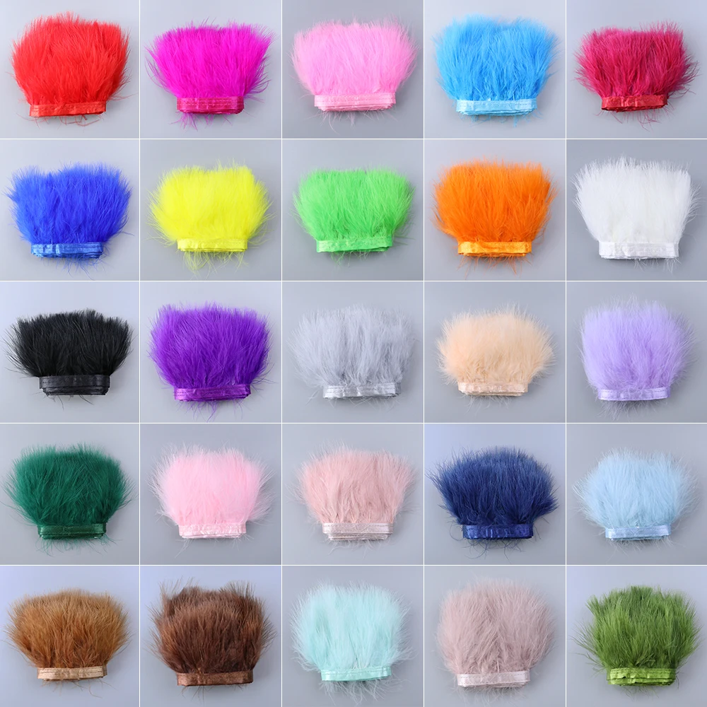 1/10 Meter Lila Truthahn-Marab – Feather Trim Marabou Bewertung und Preis