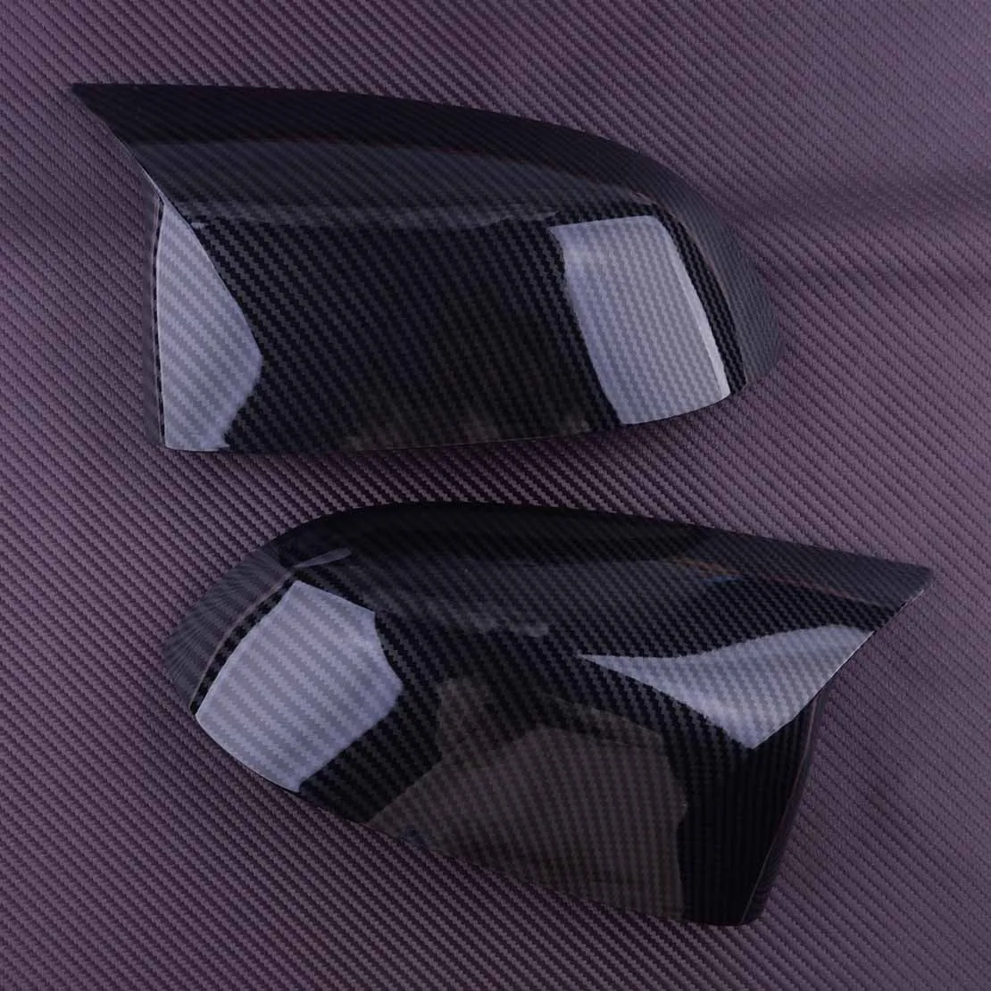 51162446964 1 Pair Rear View Door Side Mirror Cover Cap Horn Style ABS Fit for BMW X3 X4 X5 X6 X7 G01 G02 G05 G06 G07 2019-2021