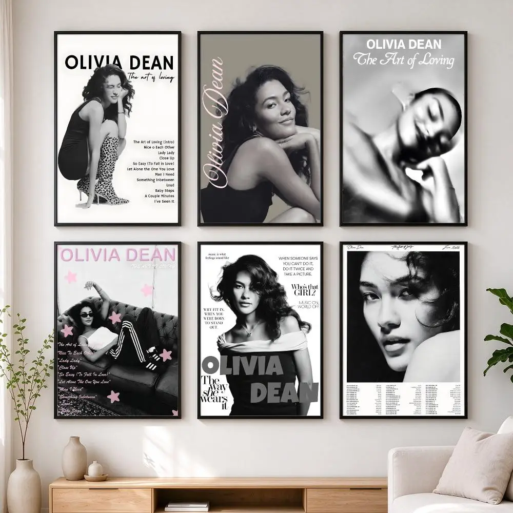 music Olivia Dean Poster Poster HD Self-Adhesive  Art Waterproof Wall Art Print, Bedroom Living Room Decoration Gift