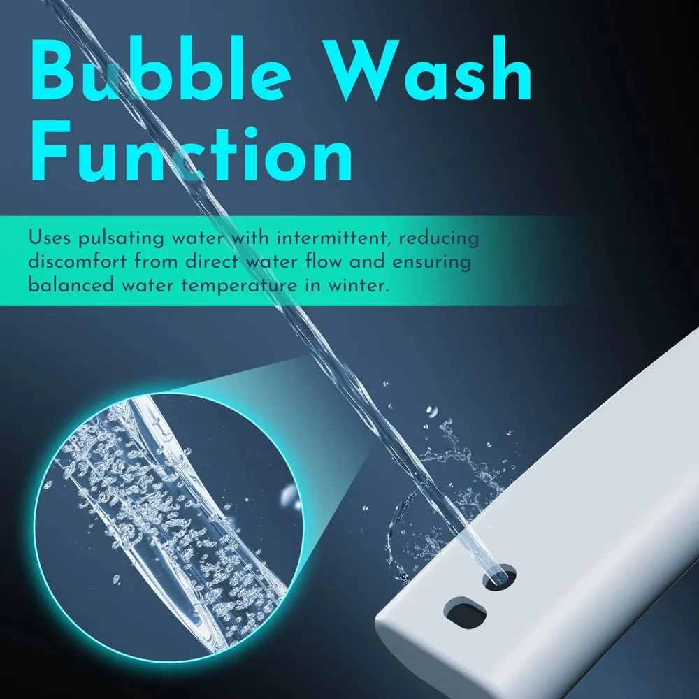 

Electric Heated Bidet Toilet Seat with Bubble Wash, Warm Air Dryer, Remote Control, Unlimited Hot Water