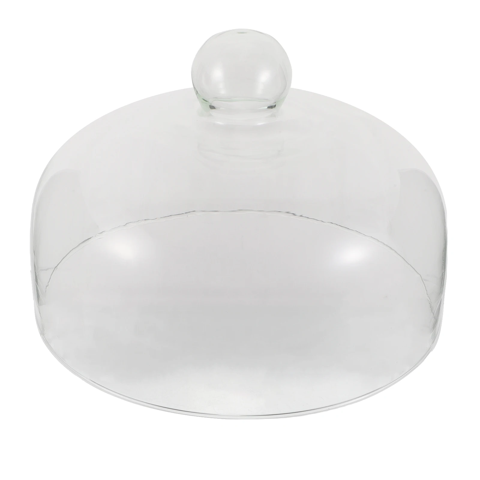 

24cm Transparent Glass Microwave Cover Anti-Splatter Plate Lid High-Temperature Resistant Meal Protector For Oven Heating