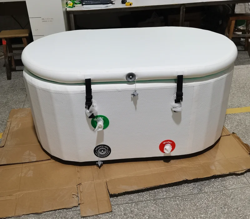 

Cold Plunge Tub Inflatable Bathtub Water Plunge Tub Ice Bath Tub For Adults Cold Plunge For Family Foldable Design For Car Trunk