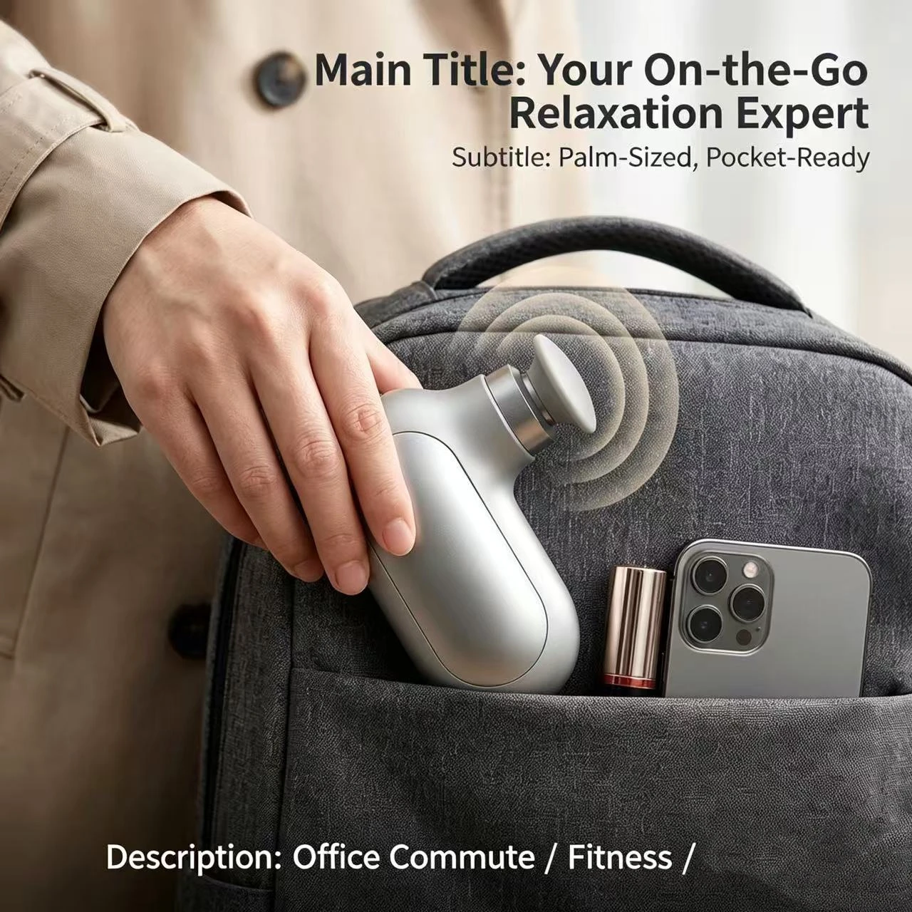 Multifunctional Mini Muscle Massage Gun Cordless Muscle Relaxation view 4