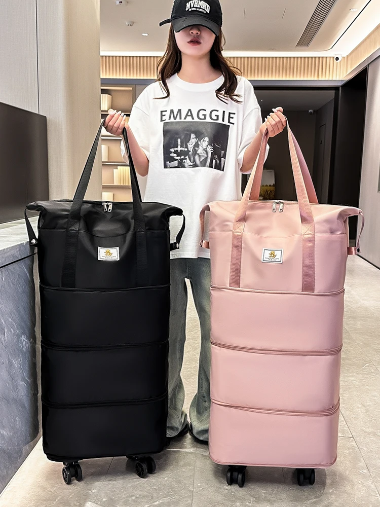 

Large Capaci Travel Bag Women's Super Large Pull Rod Handheld Lightweight Busin Trip Materni Storage Bag Tour Lage Bag