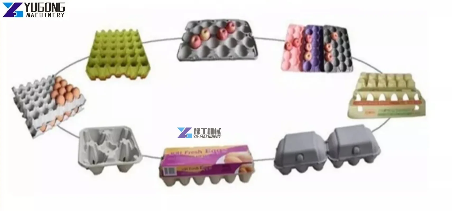 High Quality Automatic 1000 Pcs/h Small Paper Pulp Molding Egg Carton Egg Tray Making Machine Production Line