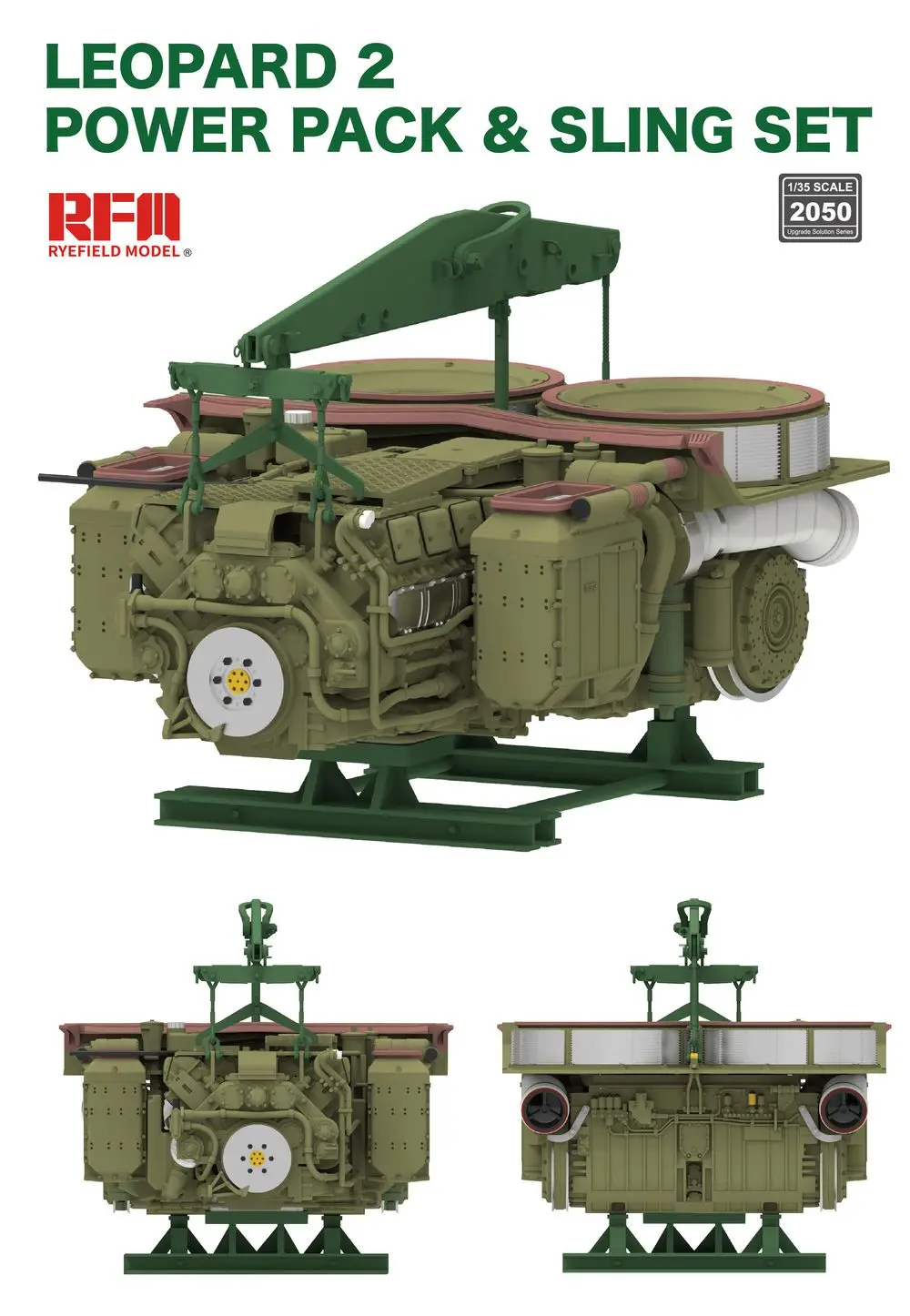 RyeField RM2050 1:35 scale German Modern Tank Engine And Boom Includes Etching And Decals